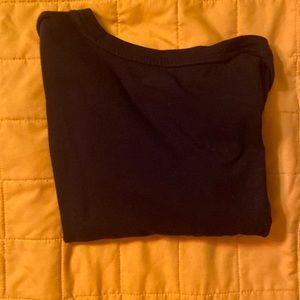 old navy crop black tee